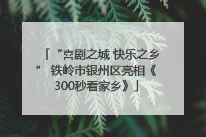 “喜剧之城 快乐之乡” 铁岭市银州区亮相《300秒看家乡》