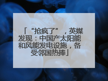 “抢疯了”，英媒发现：中国产太阳能和风能发电设施，备受邻国热捧
