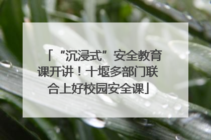 “沉浸式”安全教育课开讲！十堰多部门联合上好校园安全课