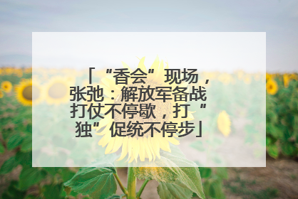 “香会”现场，张弛：解放军备战打仗不停歇，打“独”促统不停步