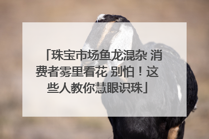 珠宝市场鱼龙混杂 消费者雾里看花 别怕！这些人教你慧眼识珠