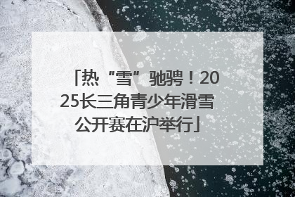 热“雪”驰骋！2025长三角青少年滑雪公开赛在沪举行