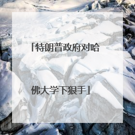 特朗普政府对哈佛大学下狠手