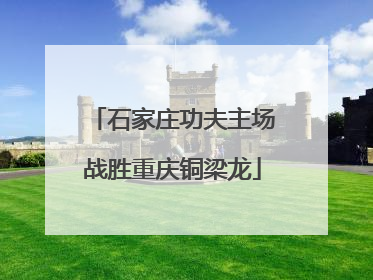 石家庄功夫主场战胜重庆铜梁龙