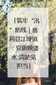 筑牢“汛”防线｜慈利县江垭镇：党旗映溇水 清淤见担当