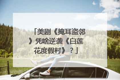 美剧《掩耳盗邻》凭啥逆袭《白莲花度假村》？
