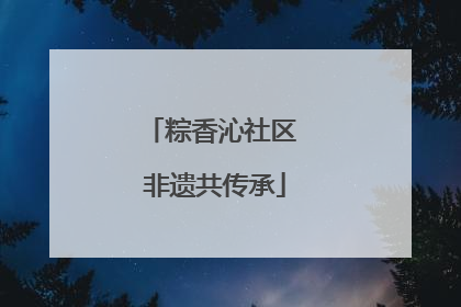 粽香沁社区 非遗共传承