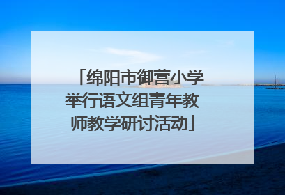 绵阳市御营小学举行语文组青年教师教学研讨活动