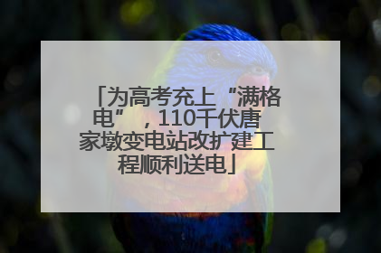 为高考充上“满格电”，110千伏唐家墩变电站改扩建工程顺利送电