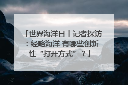 世界海洋日丨记者探访：经略海洋 有哪些创新性“打开方式”？