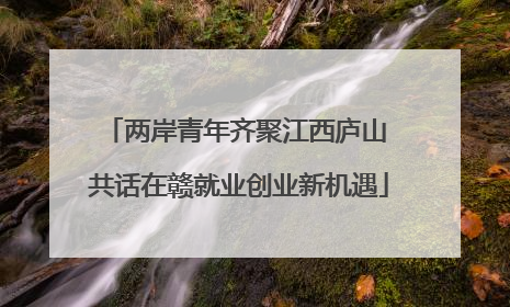 两岸青年齐聚江西庐山 共话在赣就业创业新机遇