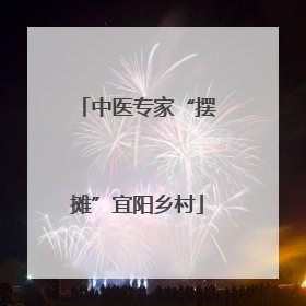 中医专家“摆摊”宜阳乡村
