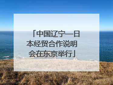 中国辽宁—日本经贸合作说明会在东京举行