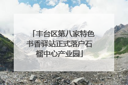 丰台区第八家特色书香驿站正式落户石榴中心产业园