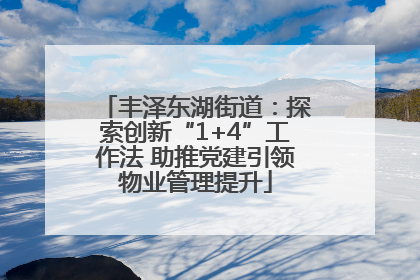 丰泽东湖街道：探索创新“1+4”工作法 助推党建引领物业管理提升