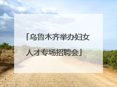 乌鲁木齐举办妇女人才专场招聘会