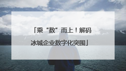 乘“数”而上！解码冰城企业数字化突围