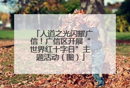 人道之光闪耀广信！广信区开展“世界红十字日”主题活动（图）