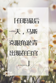 任职最后一天，马斯克眼角淤青出现在白宫……