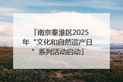 南京秦淮区2025年“文化和自然遗产日”系列活动启动