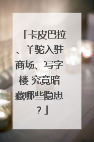 卡皮巴拉、羊驼入驻商场、写字楼 究竟暗藏哪些隐患？