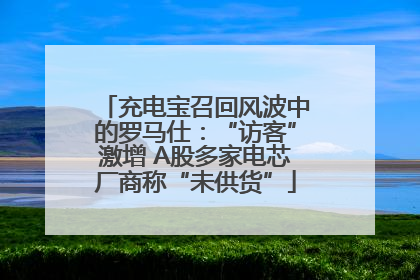 充电宝召回风波中的罗马仕：“访客”激增 A股多家电芯厂商称“未供货”