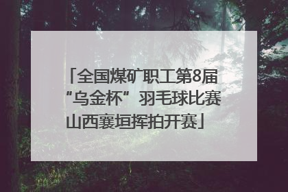 全国煤矿职工第8届“乌金杯”羽毛球比赛山西襄垣挥拍开赛