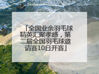 全国业余羽毛球精英汇聚孝感，第二届全国羽毛球邀请赛10日开赛