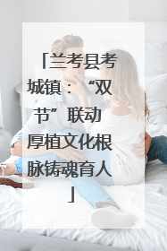 兰考县考城镇：“双节”联动 厚植文化根脉铸魂育人