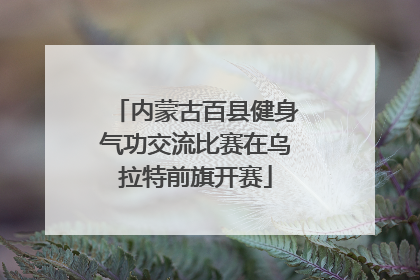 内蒙古百县健身气功交流比赛在乌拉特前旗开赛