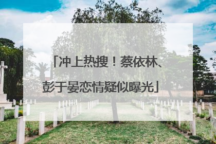 冲上热搜！蔡依林、彭于晏恋情疑似曝光
