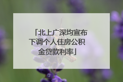 北上广深均宣布下调个人住房公积金贷款利率