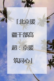 北京援疆干部高超：京援筑同心