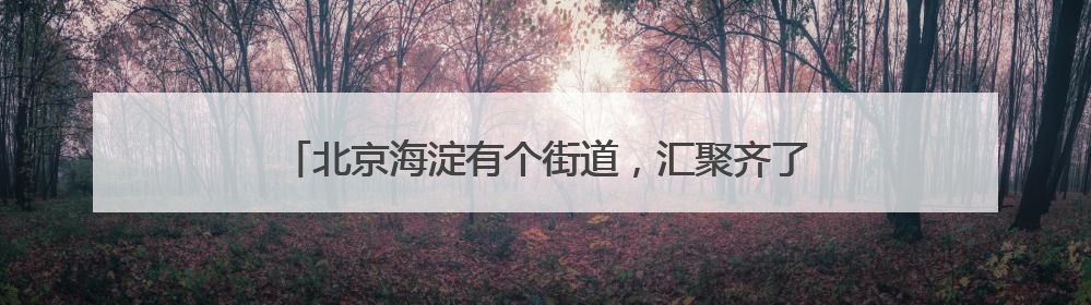 北京海淀有个街道，汇聚齐了56个民族！今天有场大聚会