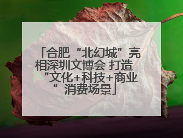 合肥“北幻城”亮相深圳文博会 打造“文化+科技+商业”消费场景