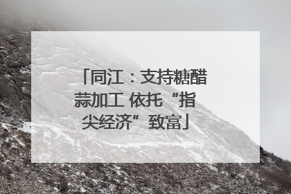 同江：支持糖醋蒜加工 依托“指尖经济”致富