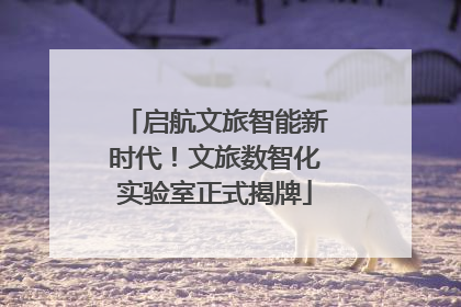 启航文旅智能新时代！文旅数智化实验室正式揭牌