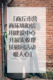 商丘市营商环境和信用建设中心开展麦收帮扶慰问活动暖人心