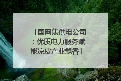 国网焦供电公司：优质电力服务赋能凉皮产业飘香