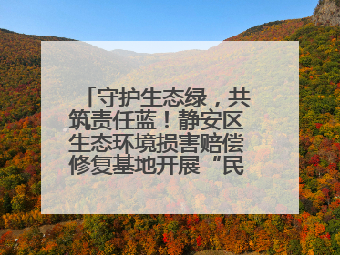 守护生态绿，共筑责任蓝！静安区生态环境损害赔偿修复基地开展“民法典进企业”环保专题活动
