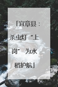 宜章县：杀虫灯“上岗” 为水稻护航