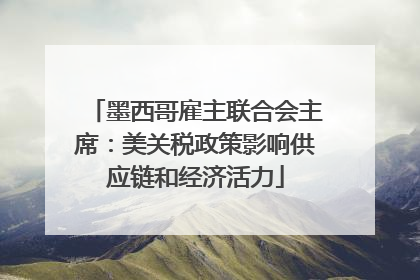 墨西哥雇主联合会主席：美关税政策影响供应链和经济活力