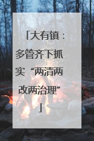 大有镇：多管齐下抓实“两清两改两治理”