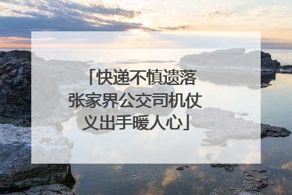 快递不慎遗落 张家界公交司机仗义出手暖人心