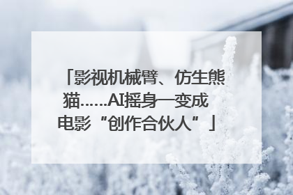 影视机械臂、仿生熊猫……AI摇身一变成电影“创作合伙人”