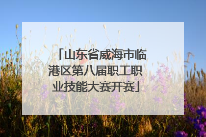 山东省威海市临港区第八届职工职业技能大赛开赛