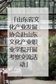 山东省文化产业发展协会赴山东文化产业职业学院开展考察交流活动