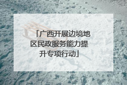 广西开展边境地区民政服务能力提升专项行动