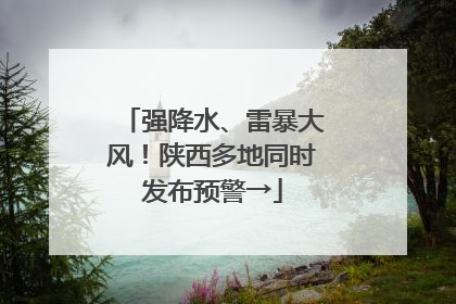 强降水、雷暴大风！陕西多地同时发布预警→