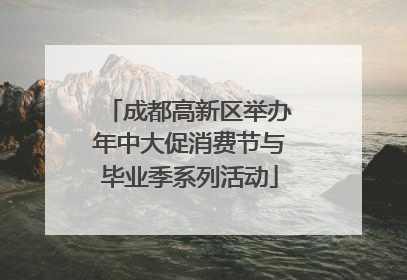 成都高新区举办年中大促消费节与毕业季系列活动